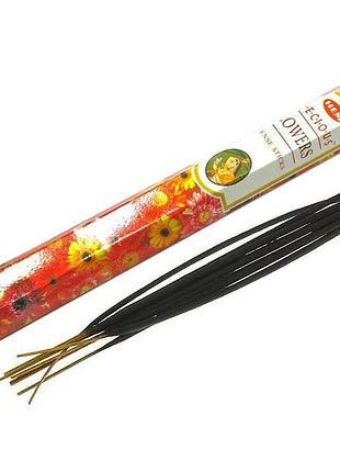 Аромапалочки угольные hem precious flowers драгоценные цветы 20 шт.