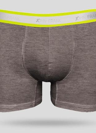 Трусы мужские боксеры john frank jfbneon01-grey xl