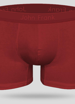 Трусы мужские красные модальные боксеры john frank jfbmodna01 red