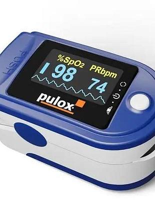 Пульсоксиметр pulox po-200 solo для пальца, измерение spo2 и пульса, oled-дисплей, компактный,