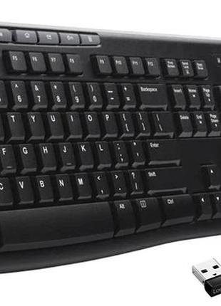Комплект бездротовий клавіатура та мишка logitech mk270