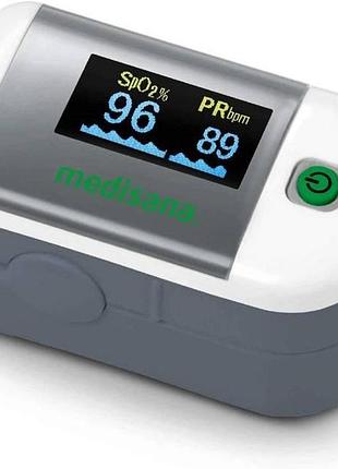 Пульсоксимтетр medisana pm 100 мониторинг здоровья, высокая точность, oled-дисплей, автоключение.