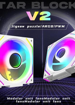Вентилятор icoler v2 з модулем infinity mirror, ланцюжком aura asus rgb 2