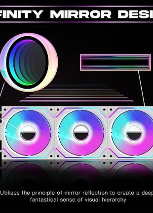 Вентилятор icoler v2 з модулем infinity mirror, ланцюжком aura asus rgb 3