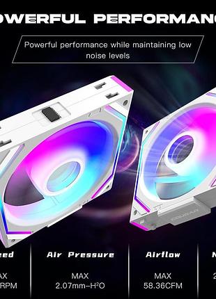 Вентилятор icoler v2 з модулем infinity mirror, ланцюжком aura asus rgb 5
