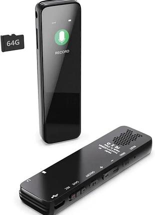 Цифровой диктофон digital voice recorder r1-64gb диктофон с шумопоглощающим микрофоном