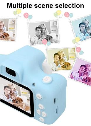 Цифровой детский фотоаппарат голубой summer vacation smart kids camera для фото и видео съемки original