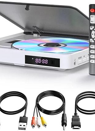 Dvd-програвач arafuna md1014w hdmi 1080p багаторегіональний з пультом usb tf білий 15x14 см