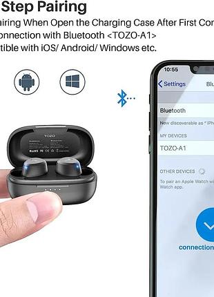 Tozo a1 mini wireless earbuds bluetooth 5.3 навушники 4