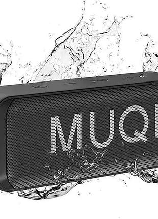 Bluetooth-колонка muqi wireless speaker mq-13 водонепроникна колонка 10 вт, портативна стереоколонка