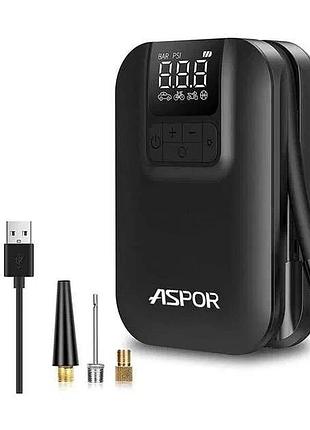 Автомобільний компресор,портативний насос aspor a7 чорний