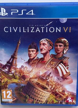 Sid meier's civilization vi, б/в, російські субтитри - диск для playstation 4