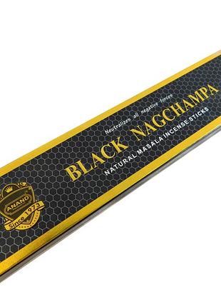 Аромапалочки пыльцевые anand black nag champa 15 грамм