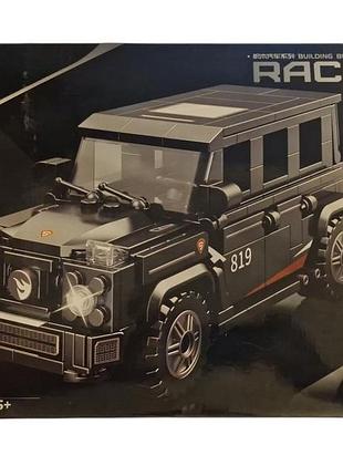 Конструктор 3d racing машинка джип черный 316 деталей