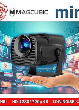 Смарт проектор magcubic hy320 mini hd720p led 4k 300ansi android 11 модуль wifi6 + bt5.0 dual wi-fi домашний к 10