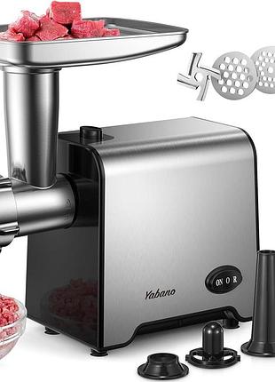Электрическая мясорубка yabano 3 в 1, машина для фарша из нержавеющей стали