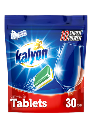 Таблетки для посудомийних машин kalyon 30 штук 20 грам