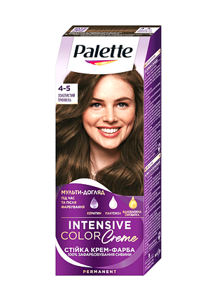 Краска для волос palette new 4-5 золотистый трюфель