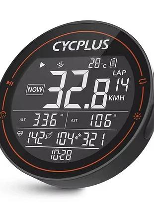 Велокомп'ютер gps cycplus m2 з підсвічуванням, bluetooth 5.0