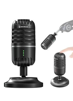 Конденсаторный usb микрофон для компьютера и ноутбука, студийный звук, cardioid, 48khz
