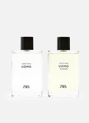 Туалетна вода для чоловіків zara uomo & uomo winter 2х90 ml