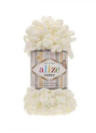 Пряжа puffy 62 5шт/уп 100% микрополиэстер 100г 9.2м тм alize