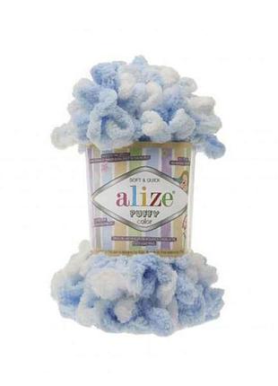 Пряжа puffy color 5865 5шт/уп тм alize