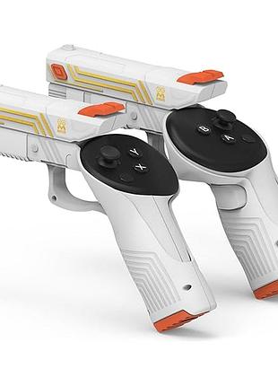 Рукоятки для контроллеров m amvr совместимы с meta/oculus quest 3 и vr g-un, крепления для примера, совместимое с аксессуарами