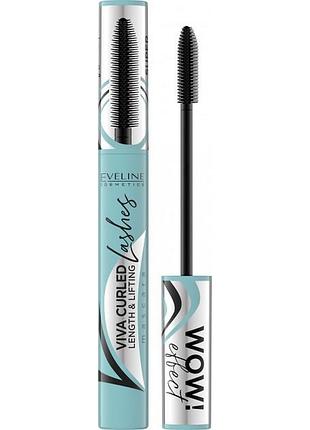 Тушь для ресниц eveline viva curled lashes удлинение и подкручивание 10 мл.