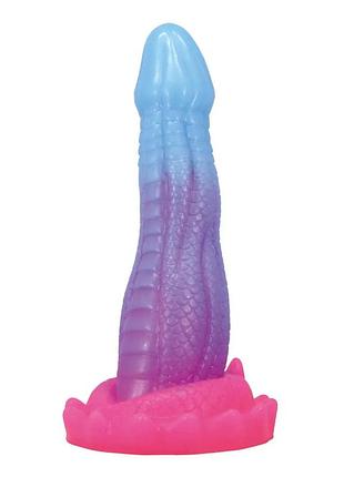 Фаллоимитатор силиконовый power monsters void python на присоске, фиолетовый, 4 см х 20.5 см 6