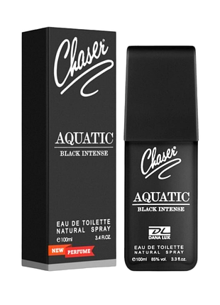Туалетная вода мужская chaser man aquatic black intense edt 100 мл.