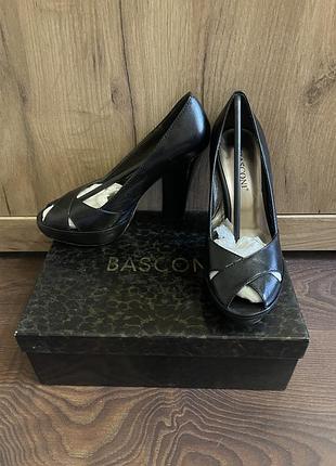Туфлі жіночі basconi чорні, натуральна шкіра