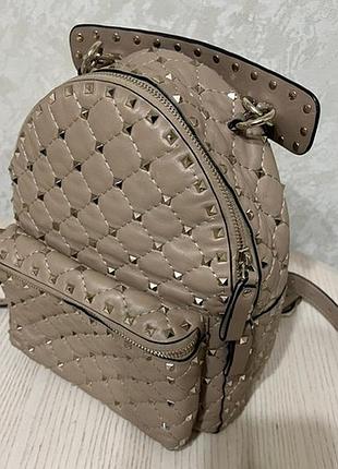 Кожаный рюкзак valentino garavani rockstud spike
