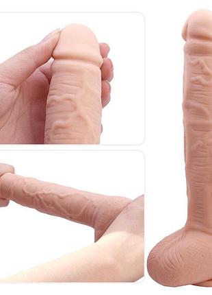 Фаллоимитатор beautiful dick, телесный, 28 см 7