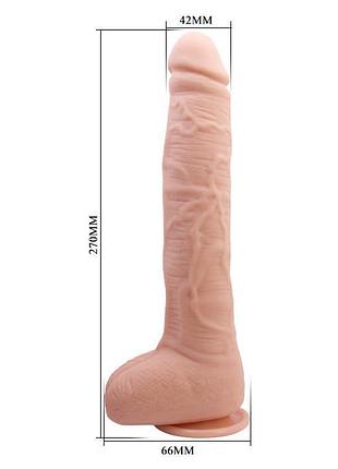 Фаллоимитатор beautiful dick, телесный, 28 см 8