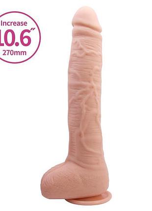 Фаллоимитатор beautiful dick, телесный, 28 см 9