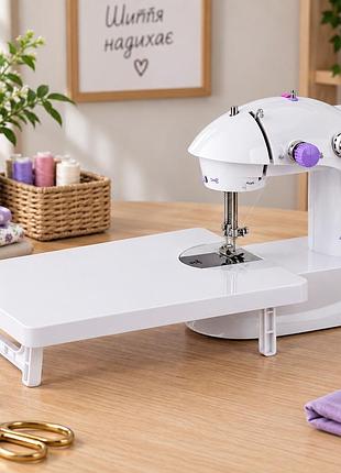 Мини швейная машинка sewing machine 202a с педалью / швейная машинка fhsm 202 a с доской от сети и батареек