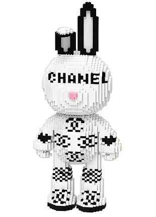 Конструктор magic blocks «зайчик chanel bearbrick» 55 см 9191