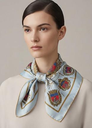 Винтажный шелковый платок гаврош hermes “les armes de paris” gavroch