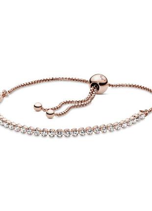 Браслет pandora тенісний слайдер 580524cz