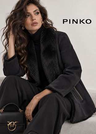 Pinko італійська демі куртка кардиган з хутром