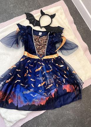 Сукня, карнавальний костюм літуча миша, кажан, відьма,хелловін, halloween