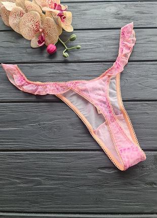Трусики стринги pink wink flutter thong panty 4