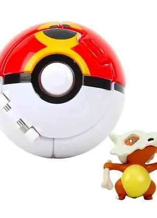 Іграшка-трансформер pokeball – обери свого покемона: маровак покебол