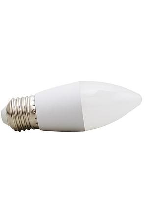 Лампа світлодіодна led e27 8w ww c37