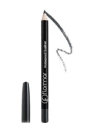 Карандаш для глаз flormar waterpoof eyeliner водостойкий no 102 темно-серый