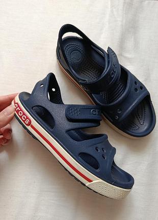 Босоножки сандалии на мальчика резиновые crocs  j 1 30-31 размер