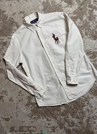 Оригинальная рубашка с большим логотипом ralph lauren