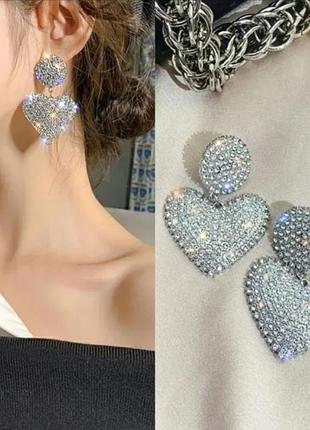 Серьги сердца