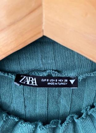 Укорочений топ лонгслів zara 6